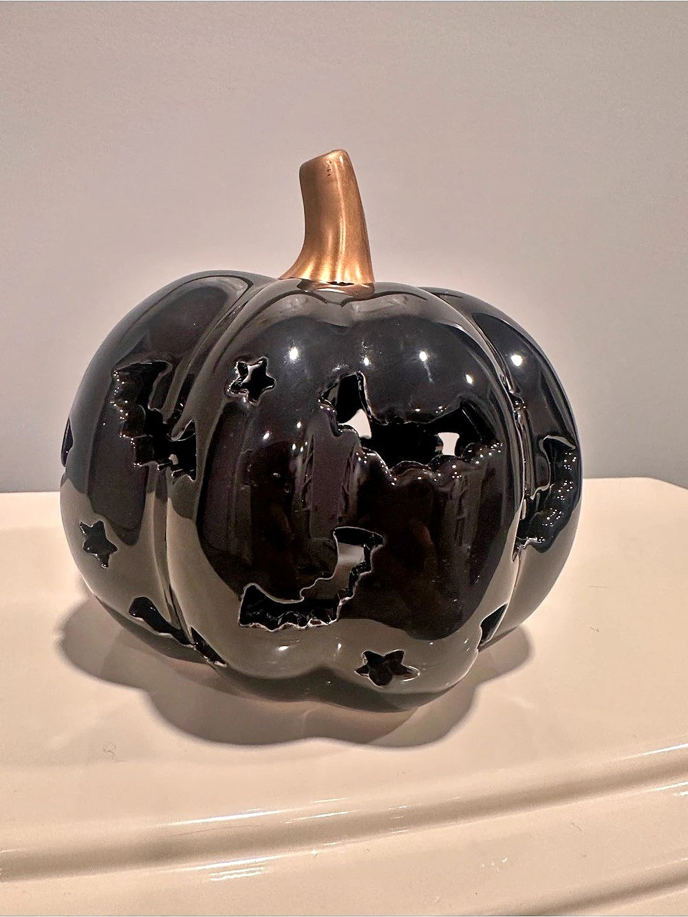 Black & Gold Pumpkin Decor